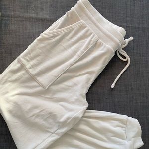 Velvet plush joggers